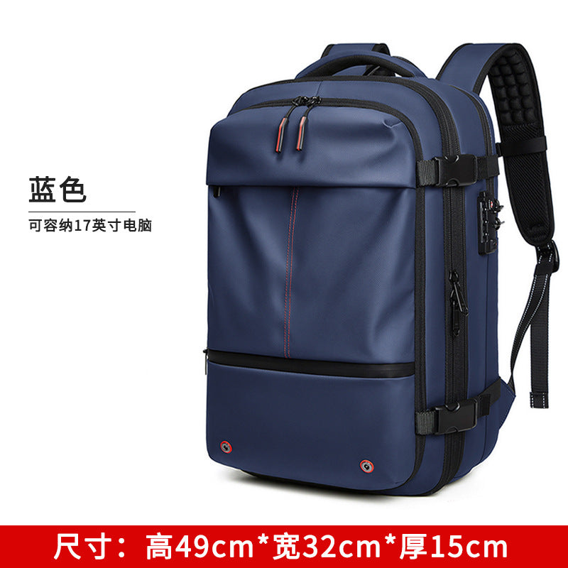 Vacuum backpack large capacity backpack waterproof vacuum compression backpack travel bag one-button vacuum compression backpack