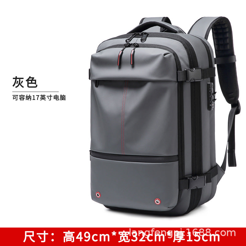 Vacuum backpack large capacity backpack waterproof vacuum compression backpack travel bag one-button vacuum compression backpack